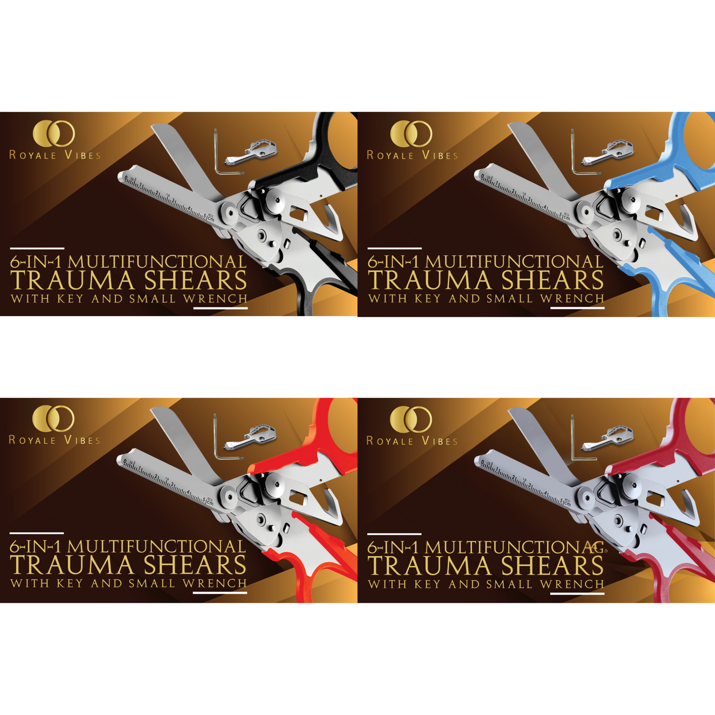 6-in-1 Trauma Shears Kit (Holster + Key Multi-Tool)